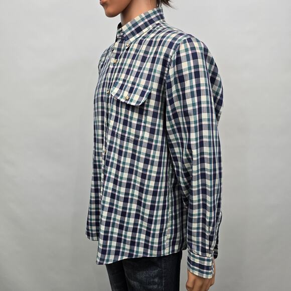 Vintage GANT Fox Hunt Plaid Shirt Men L Buttoned Pocket Button Down Long Sleeve - Picture 4 of 10